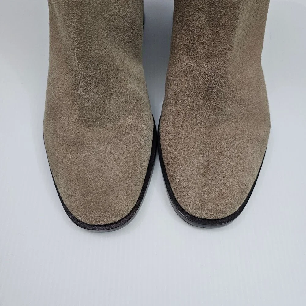 Dolce Vita Linny H20 Chelsea Ankle Boot Womens 9.5 Brown Suede Waterproof Fall